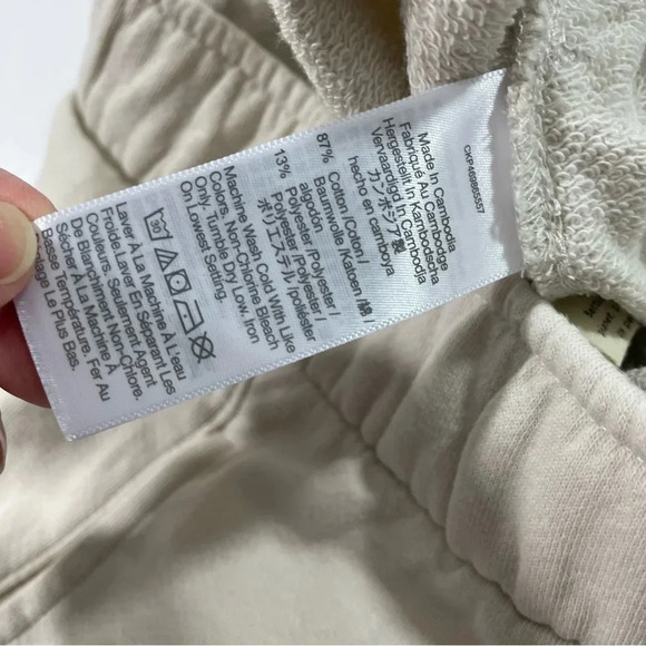 New Damaged Madewell Terry Drawstring Sweatshorts Vintage - Picture 9 of 11